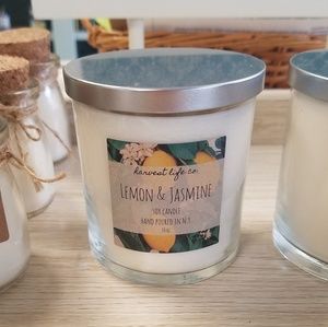 Lemon & Jasmine Double Wick Soy Candle